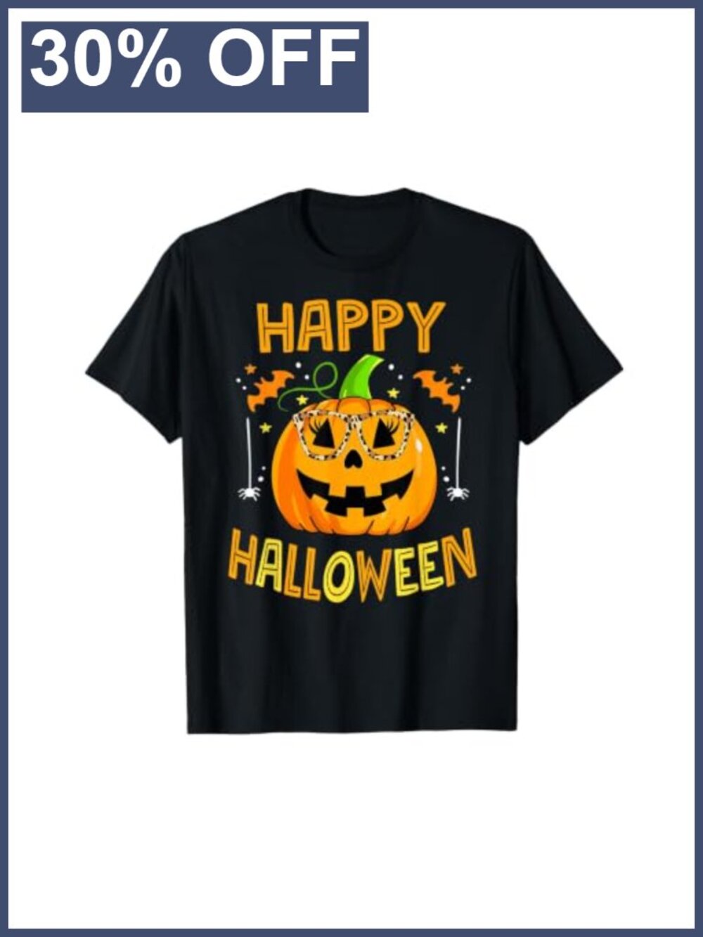 Distressed Funny Pumpkin Leopard Print Halloween 2026 T-Shirt